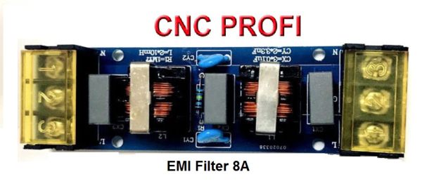 Protection board - protection against electrical disturbance up to 8A e.g. when switching on plasma torches